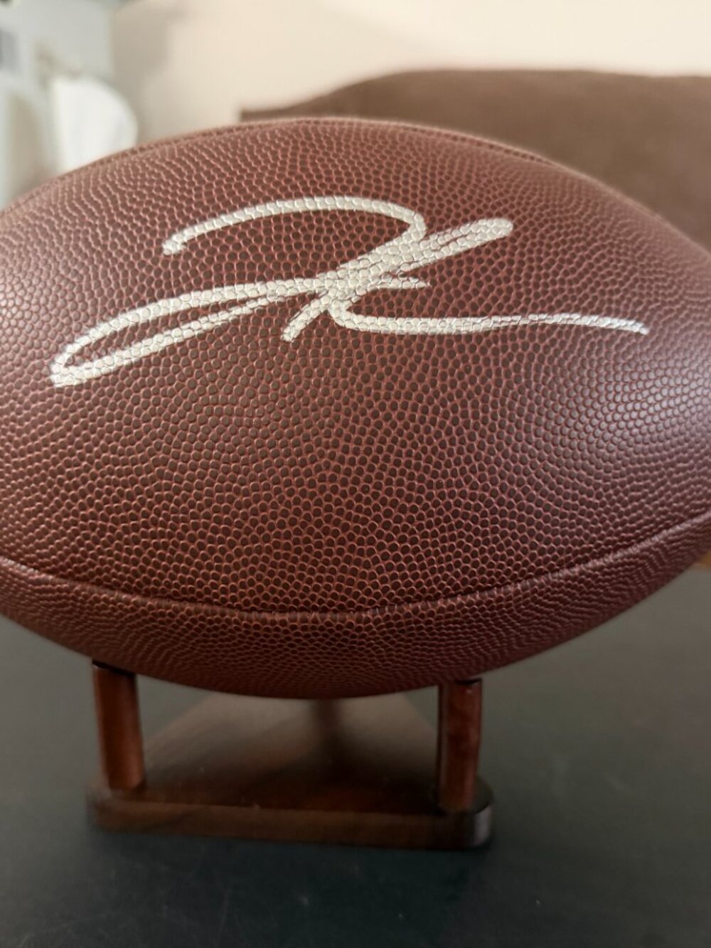 Jahmyr Gibbs signed f/s Detroit Lions autographed Wilson NFL football w/COA 993
